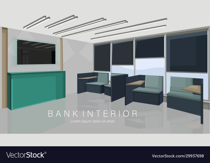 Konsep desain interior bank